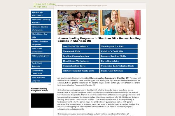 homeschoolinglocal.com site used Ctr Theme