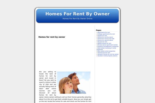Blueberry theme site design template sample