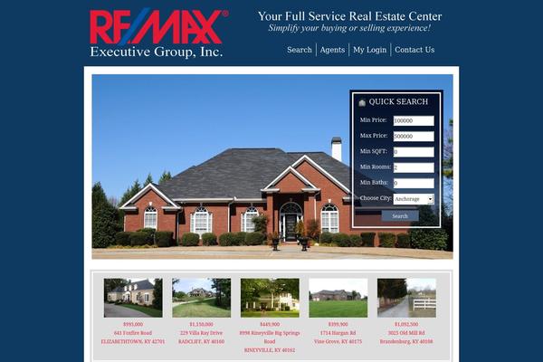 AgentPress theme site design template sample