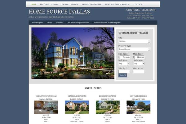 AgentPress theme site design template sample