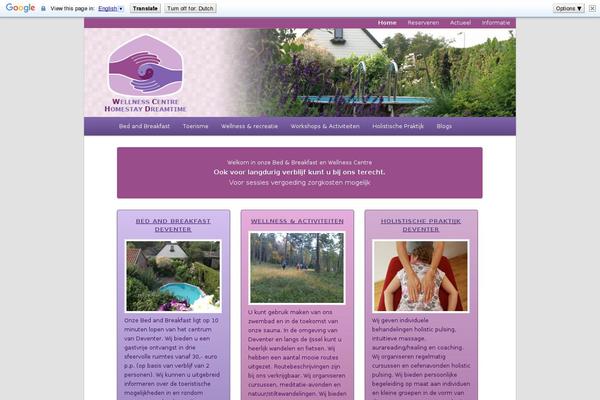 homestaydreamtime.nl site used Multiweb