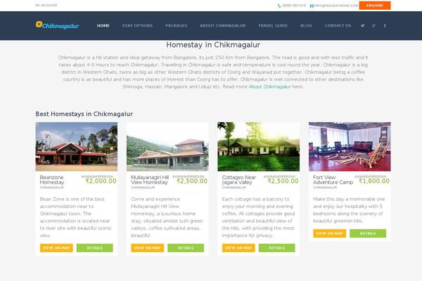 Travelo theme site design template sample