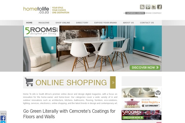hometolife.co.za site used Pal