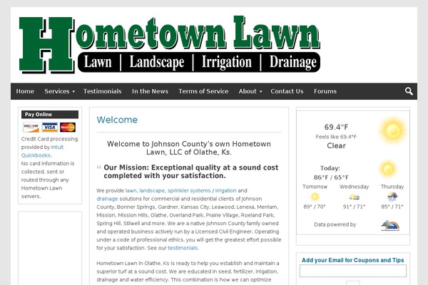 hometownlawn.com site used Genbu