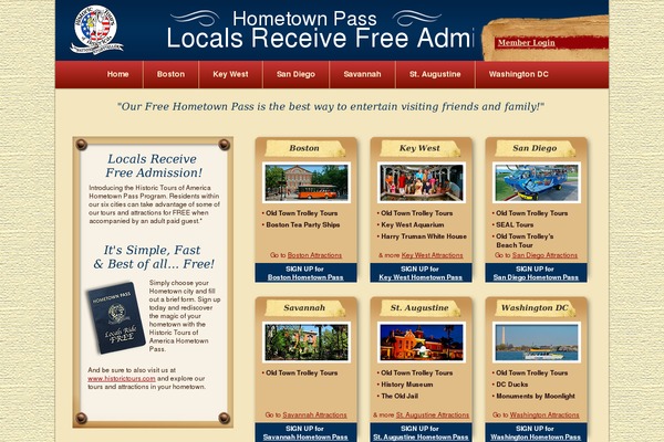 hometownpass.com site used Hometownpass