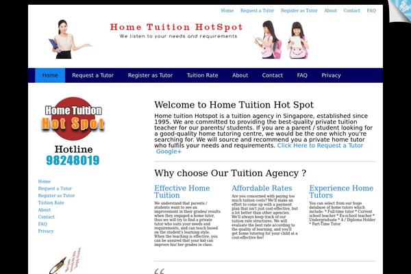 hometuitionhotspot.com site used Theme-revenge