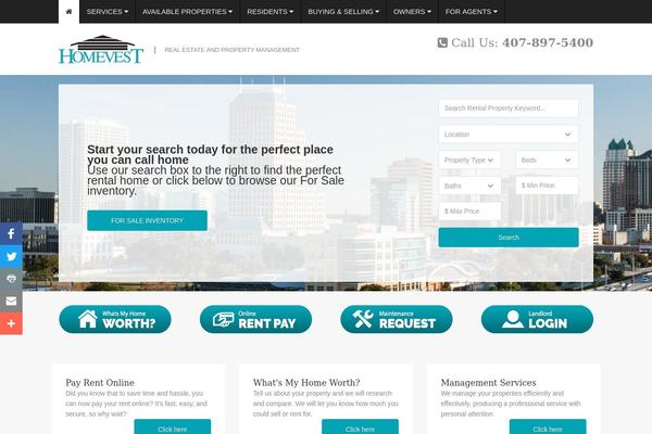 RealEstate theme site design template sample