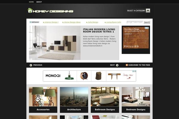 Aperture theme site design template sample