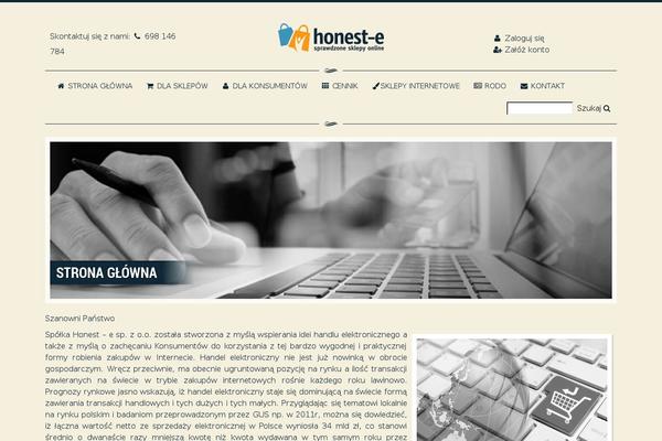 honeste.pl site used Honeste