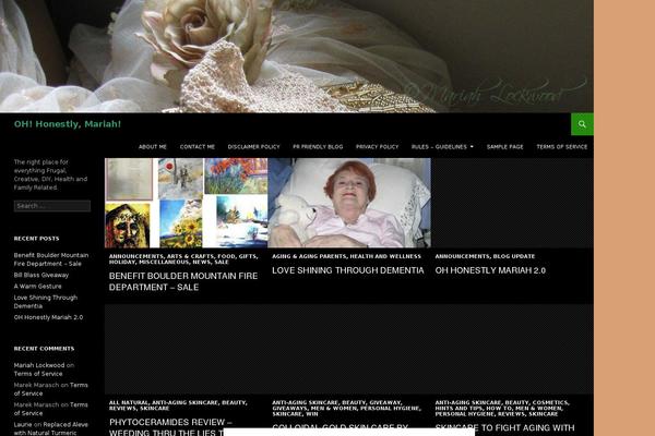 Twenty Fourteen theme site design template sample