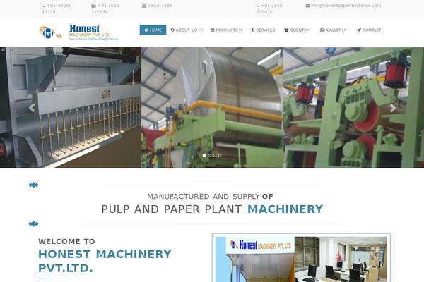 honestpapermachines.com site used Honestmachinery