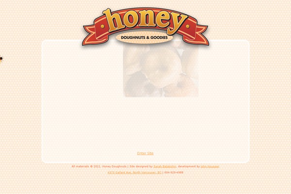 Honey theme site design template sample