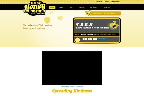 Honey theme site design template sample