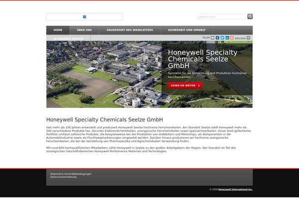 Honeywell theme site design template sample