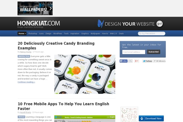 hongkiat.com site used V7