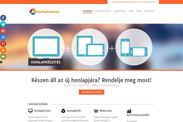 Vanguard theme site design template sample