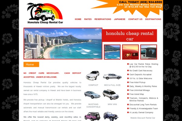 honolulucheaprentalcar.com site used Spanning