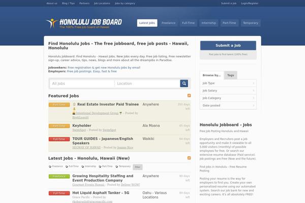 Jobroller theme site design template sample