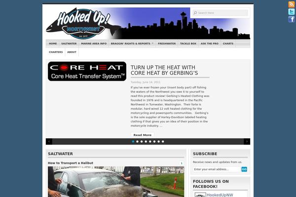 Organic Magazine theme site design template sample