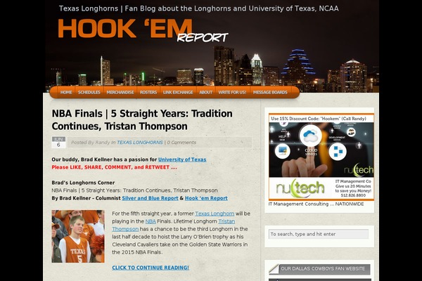 hookemreport.com site used Velox