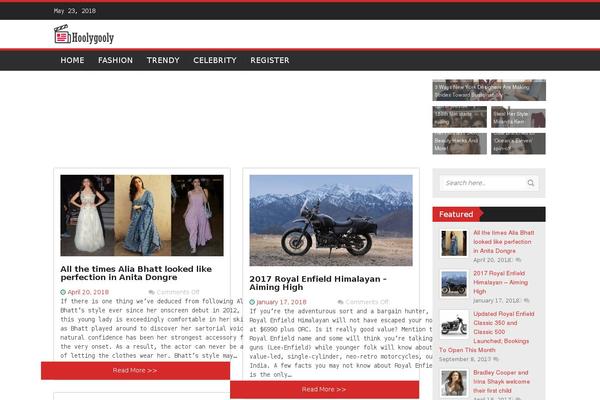 WP FanZone theme site design template sample