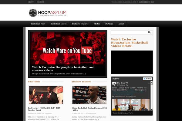 Broadcast theme site design template sample