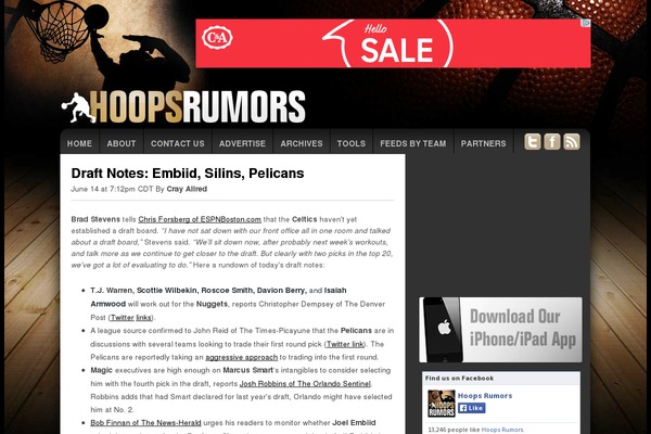Site using Prettysocial plugin