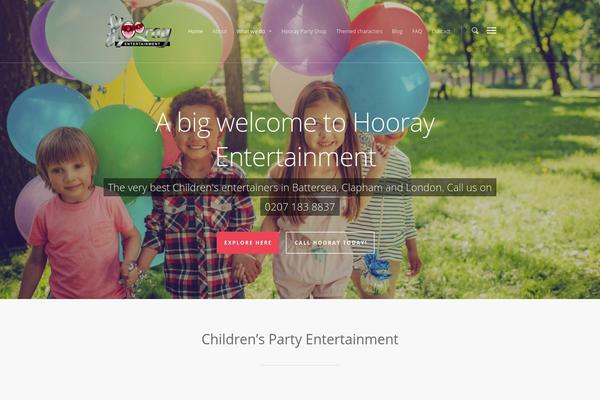 Hooray theme site design template sample