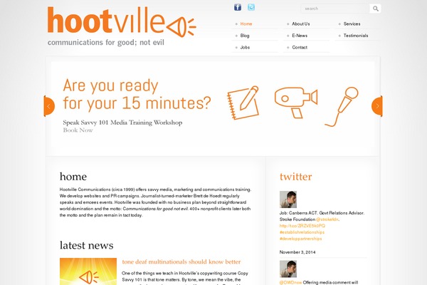 hootville.com site used Thefuture