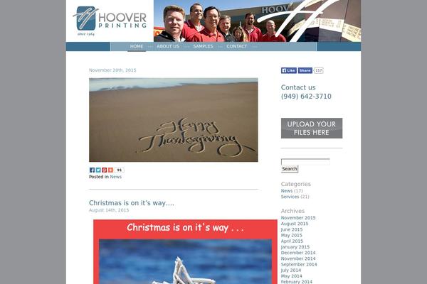 hoover theme websites examples