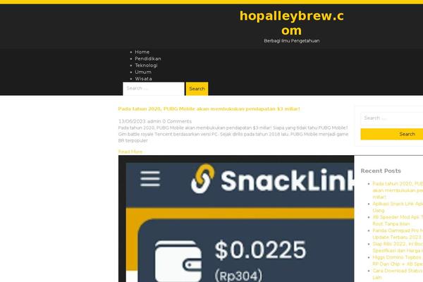 hopalleybrew.com site used Adventure Travelling