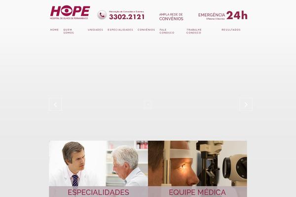 Hope theme site design template sample