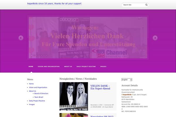Aid theme site design template sample