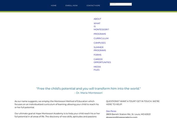 hopeacademy.com site used Red_underscores