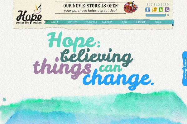 Hope theme site design template sample