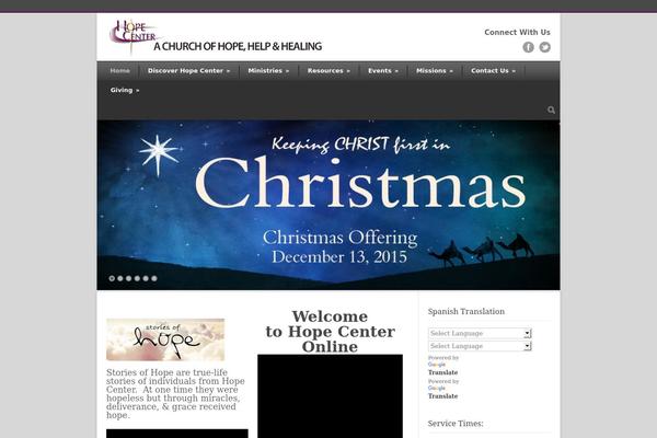 hopecenteronline.com site used Modernize