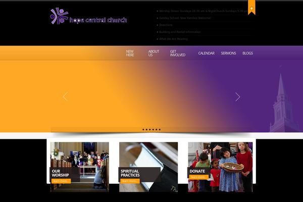 Churchope theme site design template sample