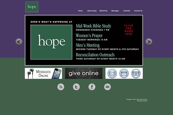 Site using Church Pack plugin