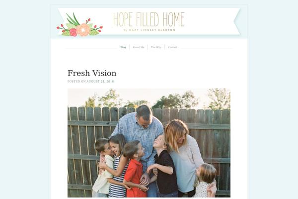 hopefilledhome.com site used Blissful-blog-wpcom