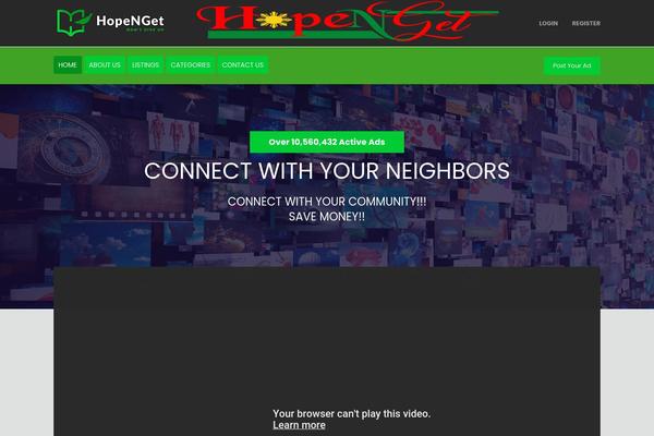 Site using Listing plugin