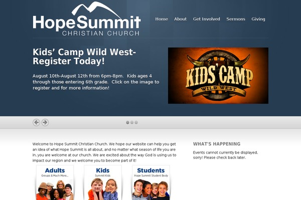 Inspire theme site design template sample