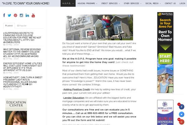 Site using Cresta Social Share Counter plugin
