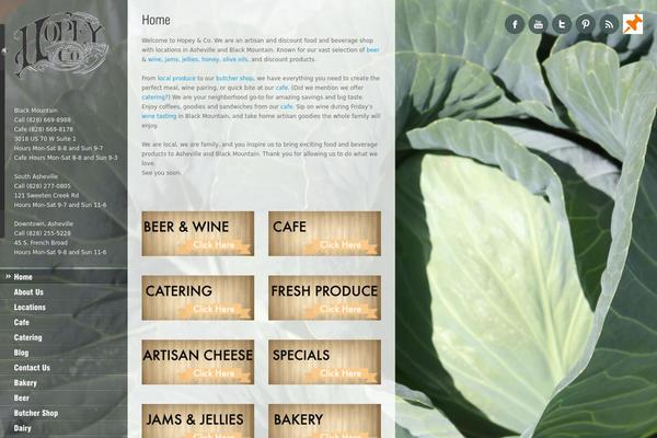 Ristorante theme site design template sample