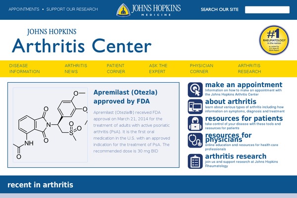 hopkinsarthritis.org site used Rheum2017