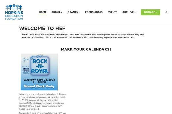 hopkinseducationfoundation.org site used Zeko