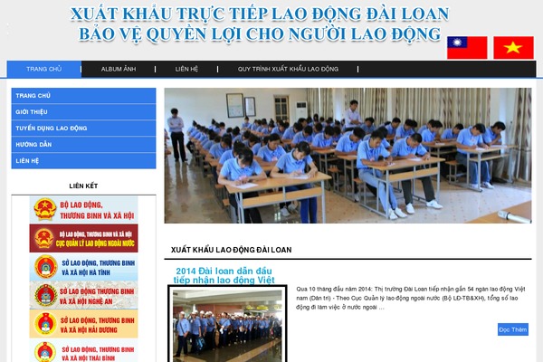hoptaclaodongquocte.net site used Raothue