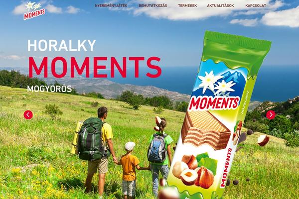 Moments theme site design template sample