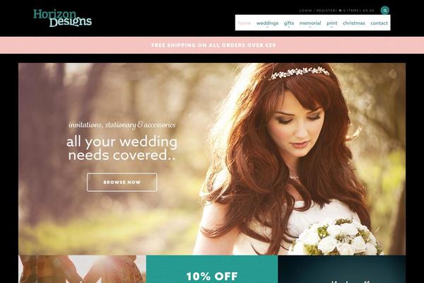 Horizon theme site design template sample