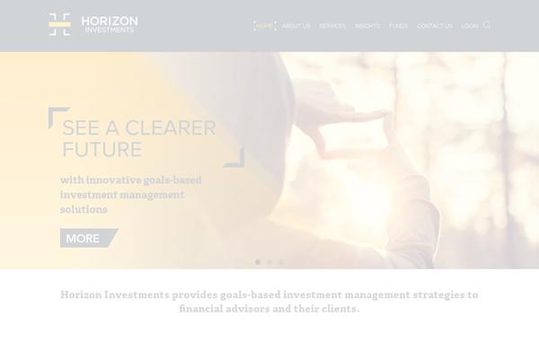 Horizon theme site design template sample