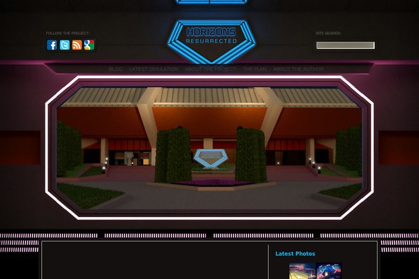 Horizons theme site design template sample